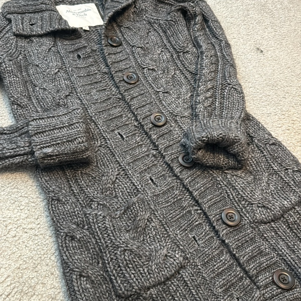 Abercrombie & Fitch Vintage Sweater Coat size M